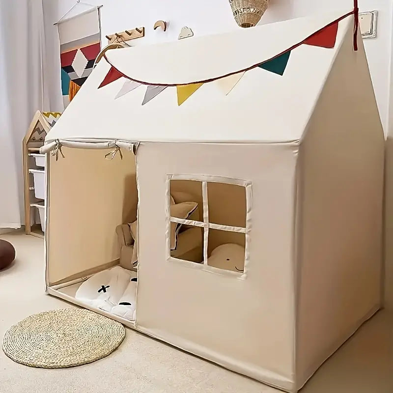 Little Dove Toys Starlight Spielzelt mit Matte - Großes Innen- und Außenspielhaus für Kinder