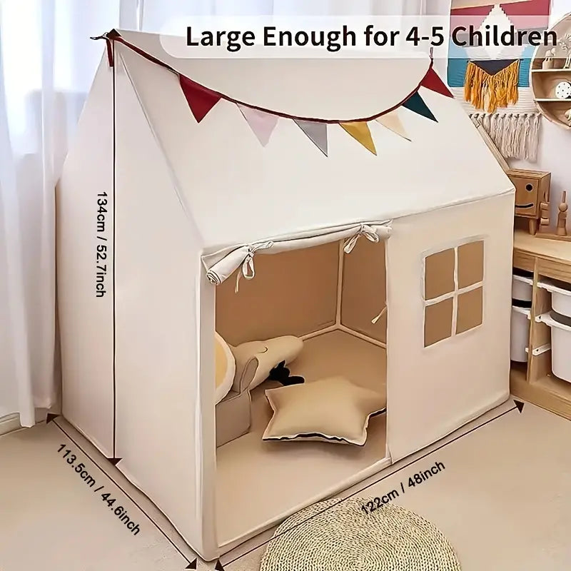 Little Dove Toys Starlight Spielzelt mit Matte - Großes Innen- und Außenspielhaus für Kinder
