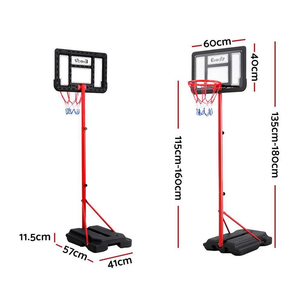 NNEDSZ 1.6M Kids Basketball Hoop Stand System Portable