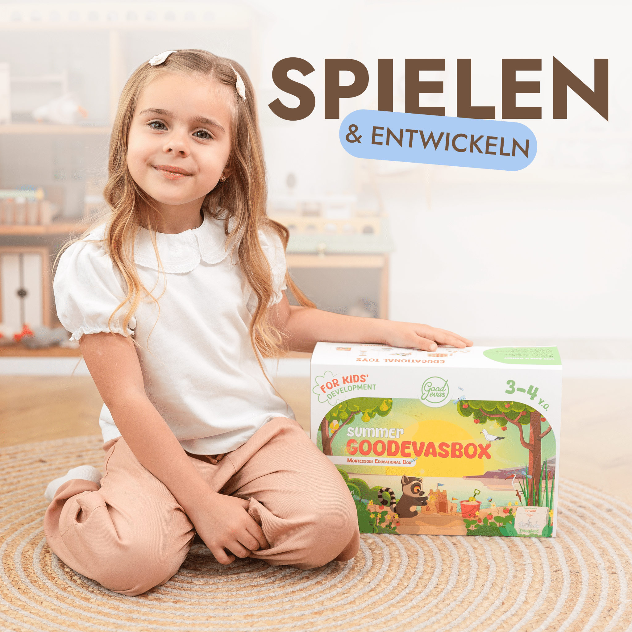 Sommer-Spielset für Kleinkinder (3–4 Jahre) — GoodevasBox